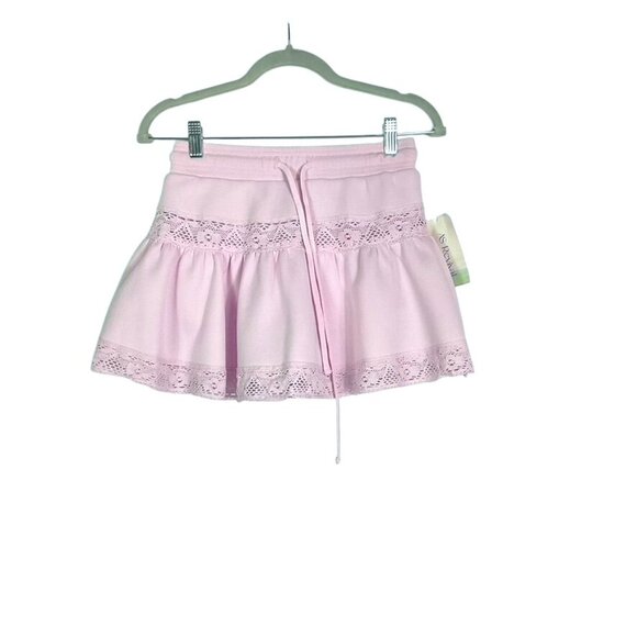 NWT Altar'd State Revival Pink Real Love Lace Skort (S) & Sweatshirt (M) Set - Picture 5 of 16